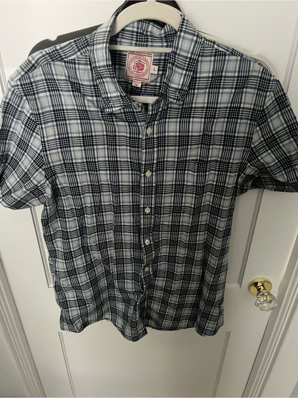 J.Press Madras Short-Sleeve Plaid Button-Down Shirt